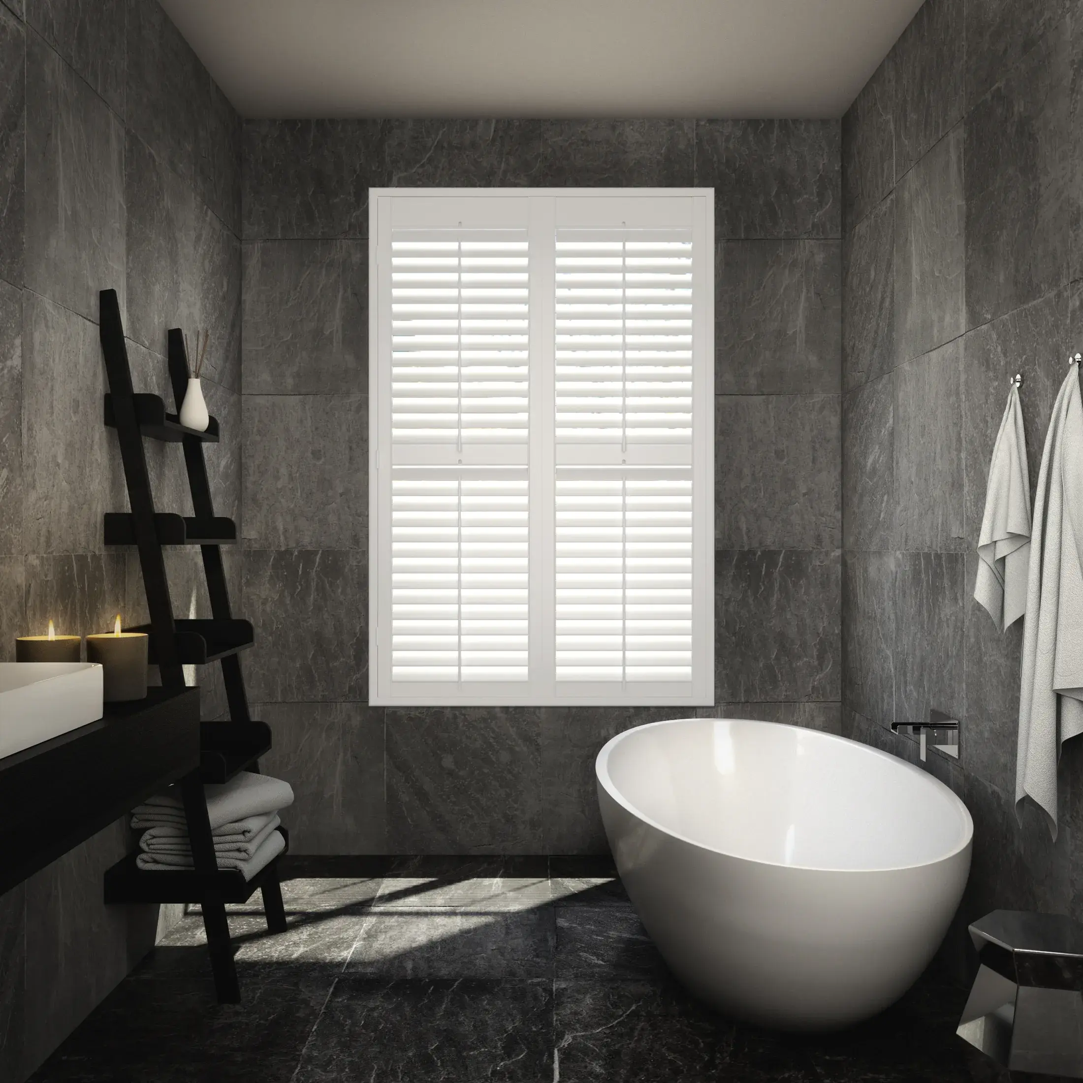 Bathroom window treatments